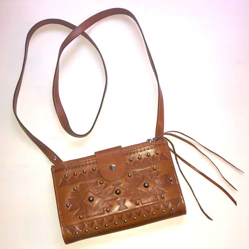 American West - Cross-Body Purse, Cognac
